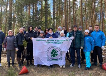 В Лаишевском районе в рамках нацпроекта прошла акция «Сад памяти»