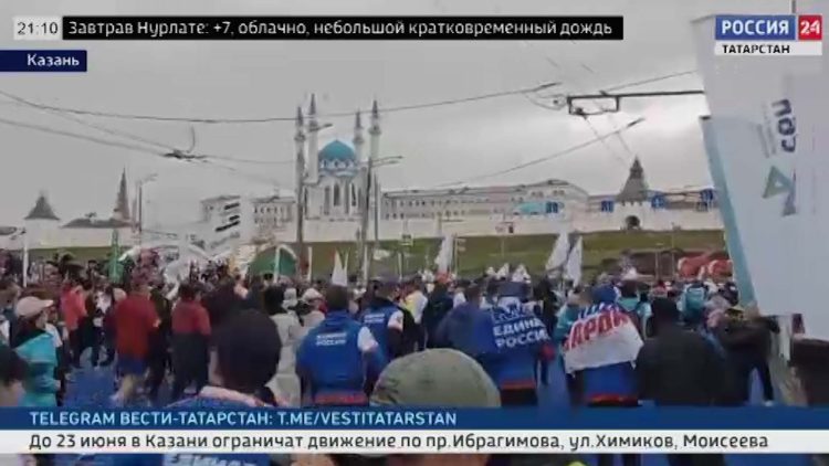 Коллектив ГТРК Татарстан пробежал Казанский Марафон