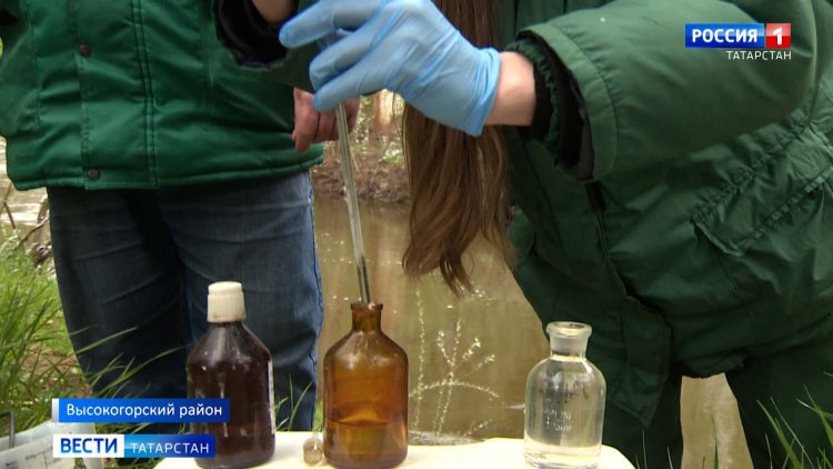 Экологи взяли пробы воды в Казанке