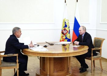 Рустам Минниханов поздравил Владимира Путина с инаугурацией