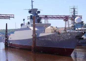 В Татарстане на воду спустили МРК «Ставрополь»