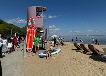 В Менделеевске открылся пляж «Тихие горы»