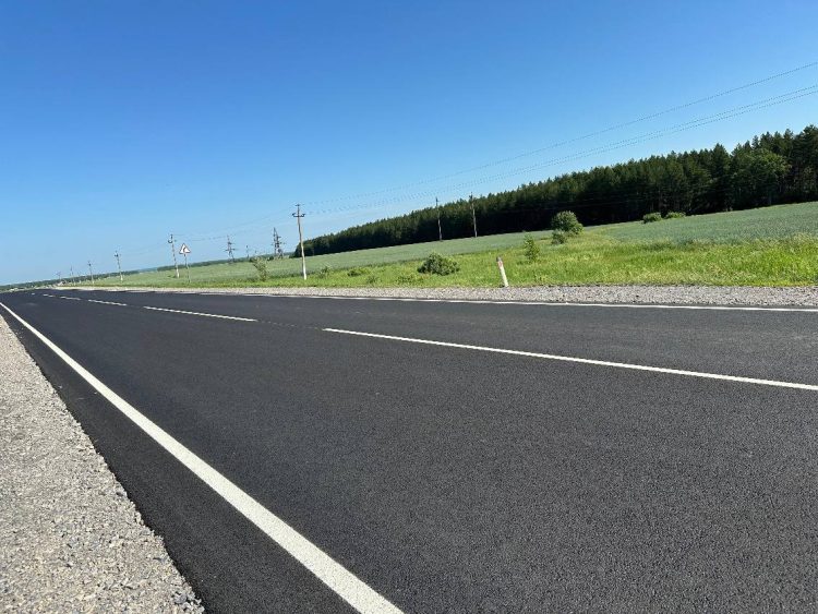 В Аксубаевском районе по нацпроекту отремонтировали дорогу