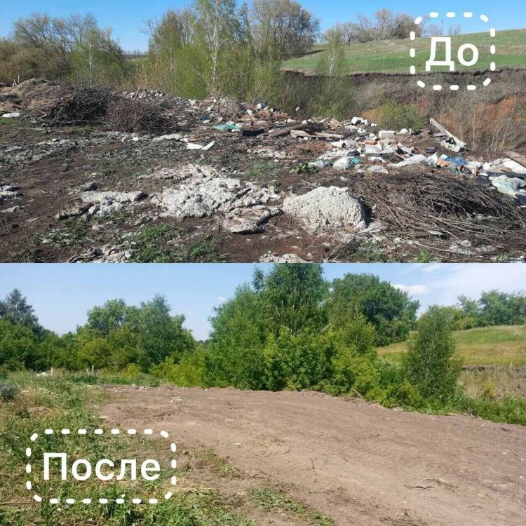 В Кайбицком районе ликвидировали крупную свалку