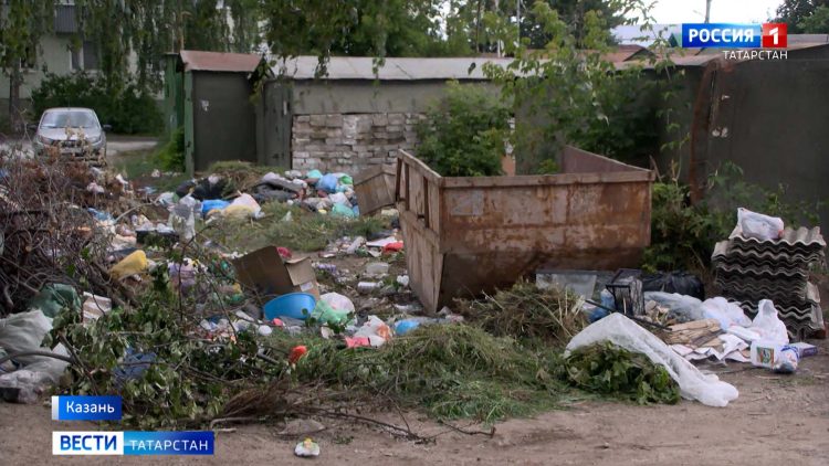 Неприятный запах, мухи и крысы: жители Авиастроительного района Казани жалуются на свалку во дворе