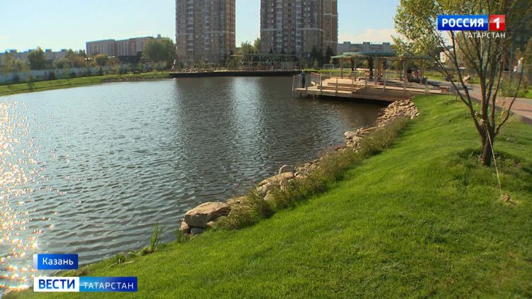 В Казани на Большом Чайковом озере стартовали работы по благоустройству