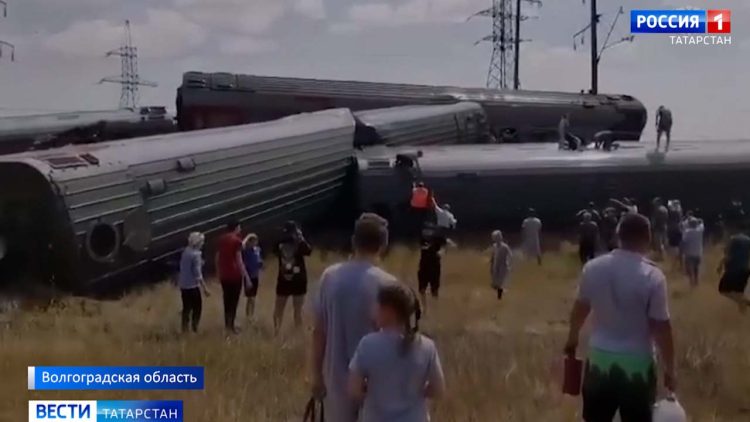 Уголовное дело возбуждено по факту схода поезда с рельс в Волгоградском районе