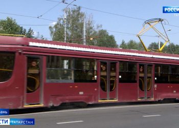 В Казани из-за жары повредились трамвайные рельсы