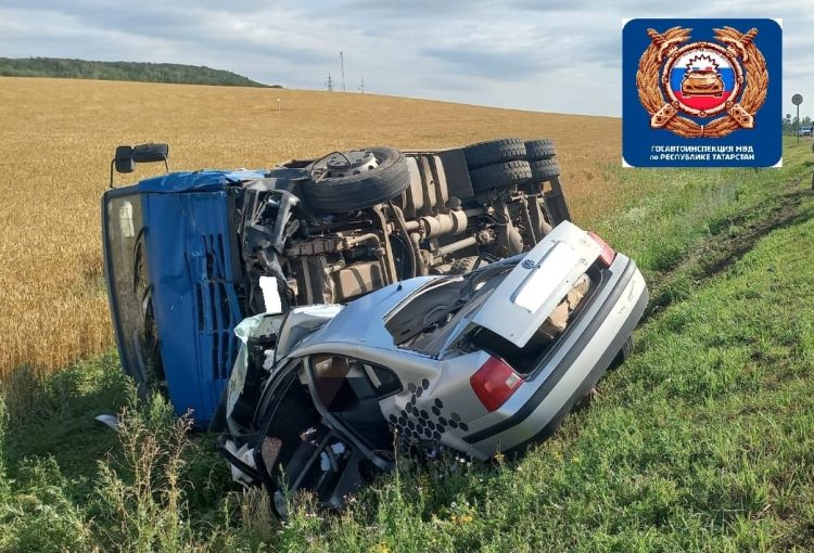 В Заинском районе произошло смертельное ДТП с участием легковушки и КамАЗа