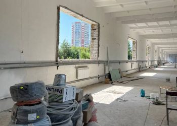 Завершено 52% капитального ремонта легкоатлетического манежа стадиона «Тасма»