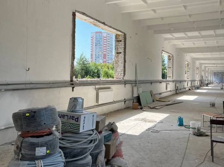 Завершено 52% капитального ремонта легкоатлетического манежа стадиона «Тасма»