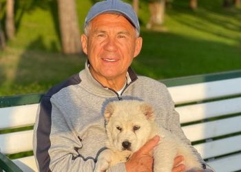 Минниханов опубликовал фото алабая Акдуса