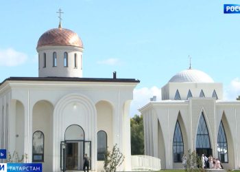 На территории ДРКБ открыли духовный комплекс «Тихий сад»