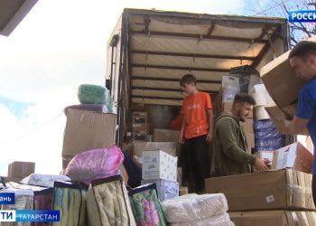 Татарстанцы собрали 40 тонн гумпомощи для жителей Курской области