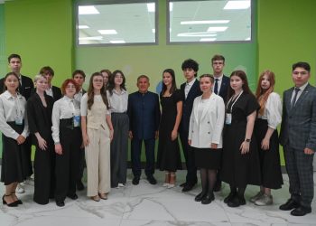 Минниханов посетил новый лицей «Инноватика» в селе Усады