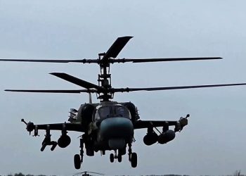 Ка-52М нанесли удары по украинским военным и технике в курском приграничье