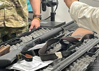 В Казани охотники передали свое оружие бойцам в зону СВО