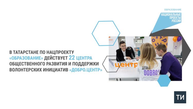 В Татарстане в рамках нацпроекта открыли 22 центра для развития волонтерства
