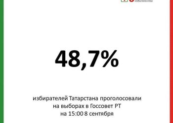 Явка на выборах в Госсовет РТ к 15 часам достигла 48,7%