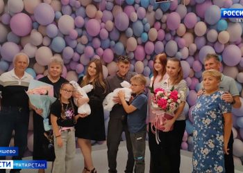 В Лаишевском районе семья во второй раз стала родителями двойняшек