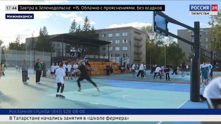 В Нижнекамске открыли новые площадки для занятий баскетболом, теннисом и воркаутом