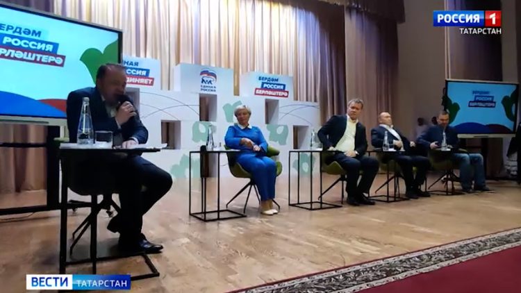 Рыбно-Слободский район встретил участников автобусного марафона «Единая Россия» объединяет