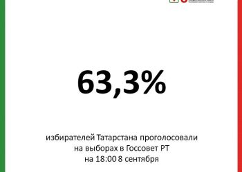 Явка на выборах в Госсовет РТ к 18 часам достигла 63,3%