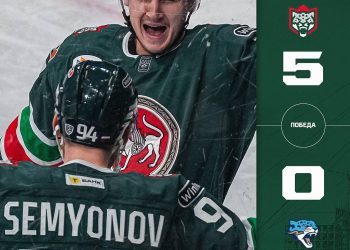 «Ак Барс» разгромил «Барыс» со счетом 5:0