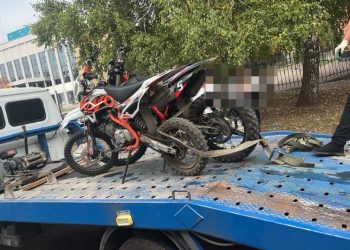 В Нижнекамске задержали подростков на питбайках