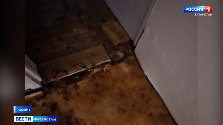 В Казани устраняют последствия потопа в помещении Комитета по защите прав инвалидов